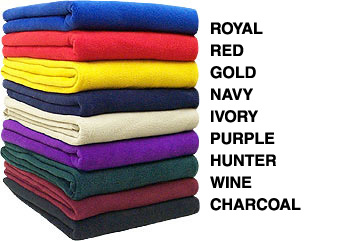 Moda West Case of 12 Wholesale Premium Bulk Soft Fleece Throw Blankets 50 X 60 with Assorted Colors 