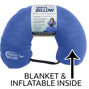 Travel billow neck pillow and blanket